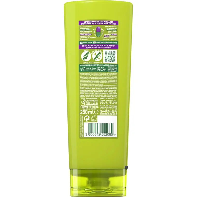 Garnier Fructis Nutri Curls Contouring Conditioner Curly or Wavy Hair 250 Ml