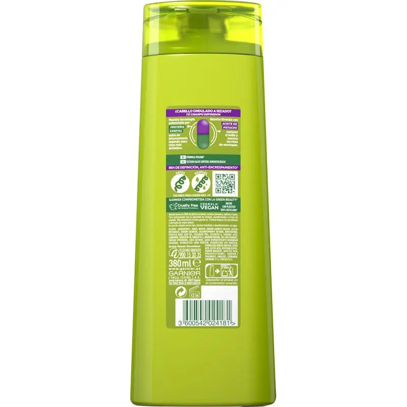 Garnier Fructis Nutri Curls Contouring Shampoo Curly or Wavy Hair 380 Ml