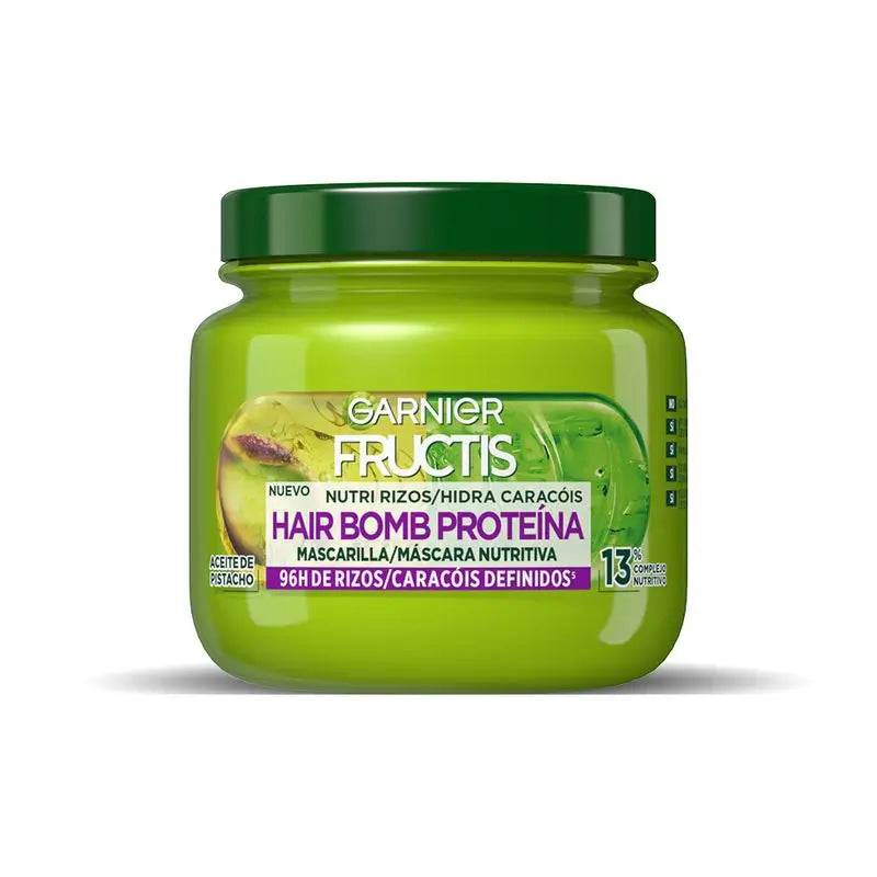 Garnier Fructis Nutri Curls Hair Bomb Protein Nourishing Hair Mask With Pistachio Oil 320 Ml.