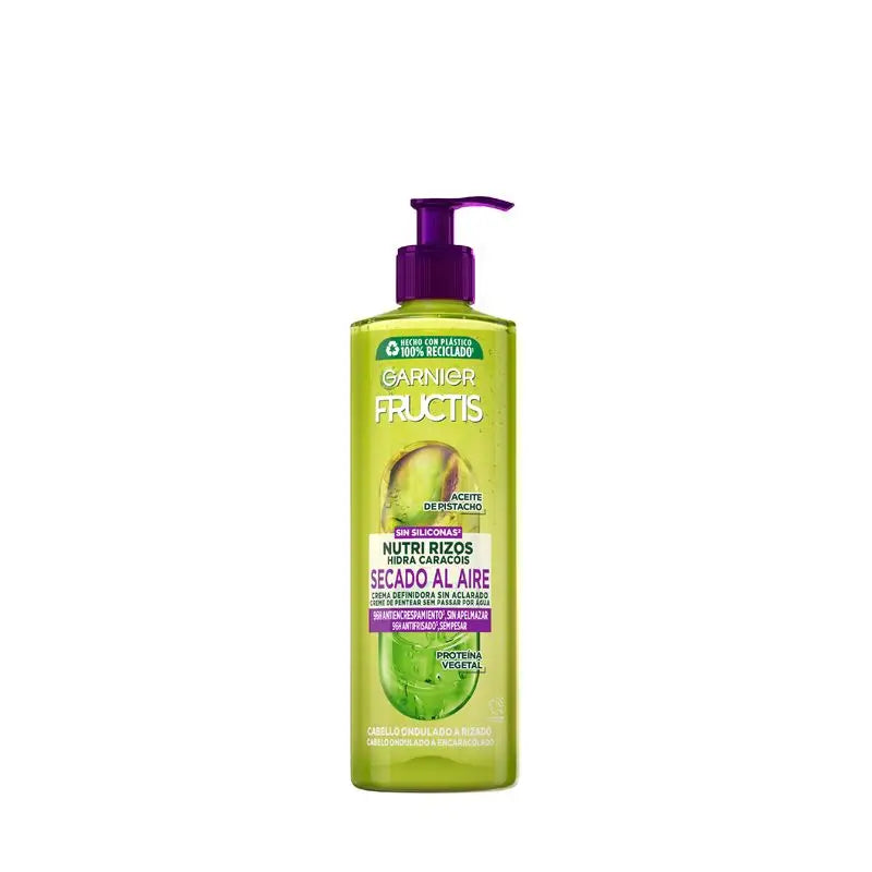 Garnier Fructis Nutri Curls Air Drying No Rinse Curly or Wavy Hair Cream - 400 Ml