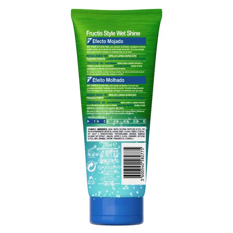 Garnier Fructis Style Gel Wet Shine Wet Effect 250 Ml