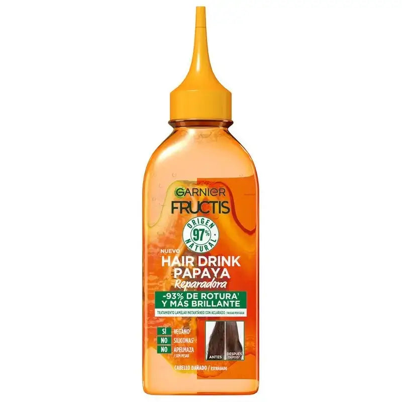 Garnier Fructis Hair Drink Papaya Repairing Hair Laminating Treatment, 200ml