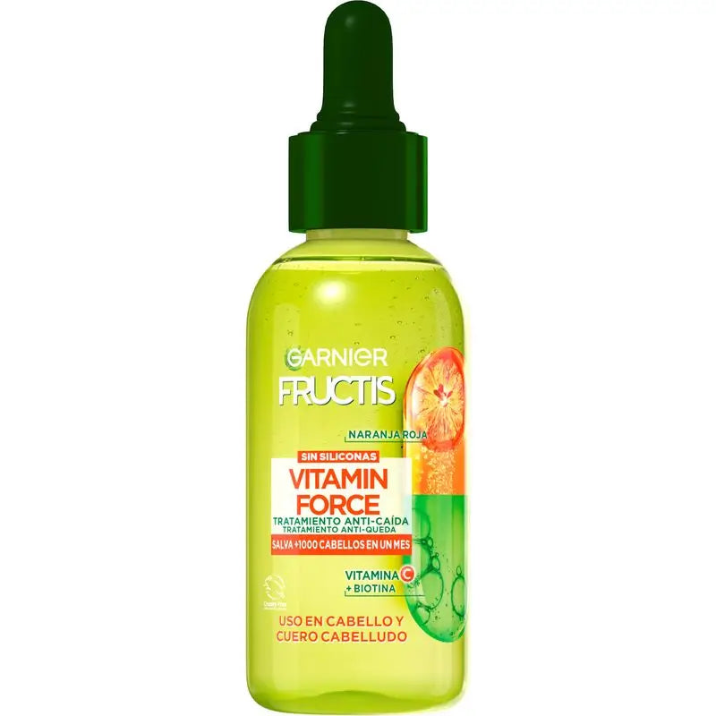 Garnier Fructis Vitamin Force Anti-Hair Loss Treatment With Red Orange, Vitamin C And Biotin, 125Ml