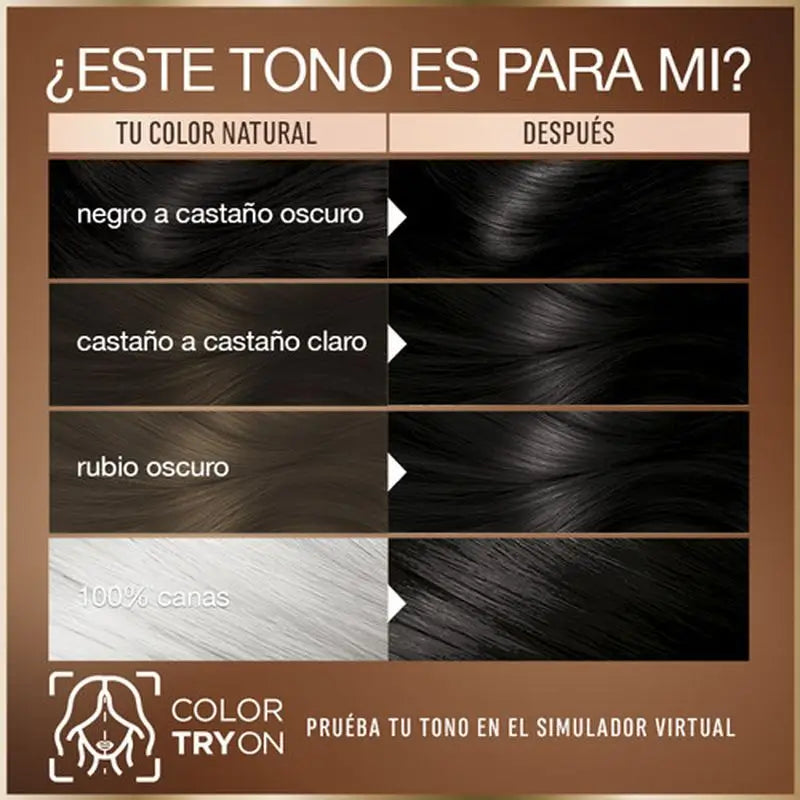 Garnier Good Permanent Colouring Ammonia Free, 90% Natural Origin Shade 2.0 Truffle Black.