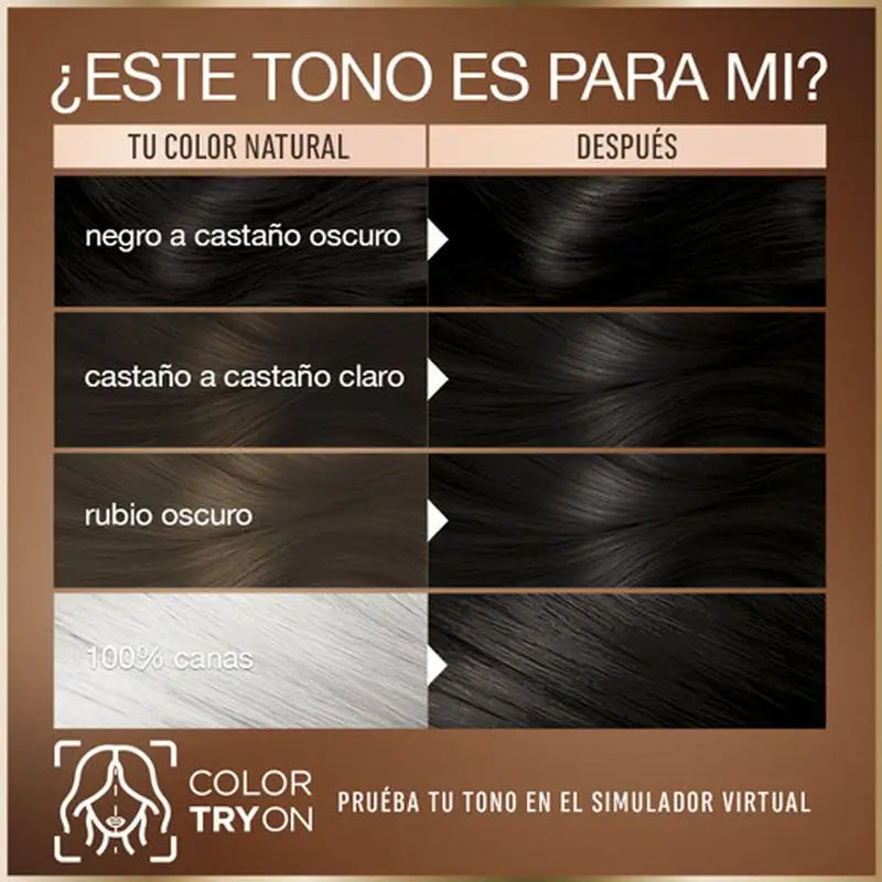 Garnier Good Permanent Colouring Ammonia Free, 90% Natural Origin Shade 3.0 Chocolate Brown.