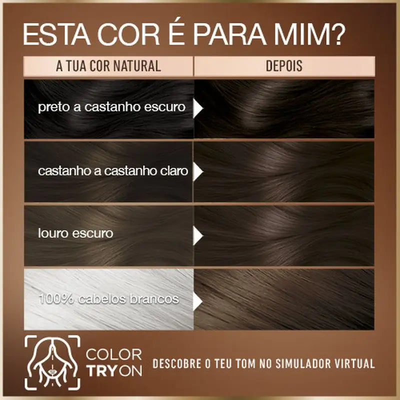 Garnier Good Permanent Colouring Ammonia Free, 90% Natural Origin Shade 4.0 Cocoa Brown.