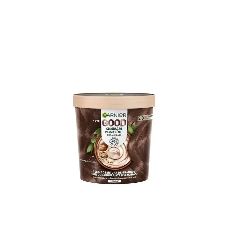 Garnier Good Permanent Colouring Ammonia Free, 90% Natural Origin Shade 5.0 Brown Brown.