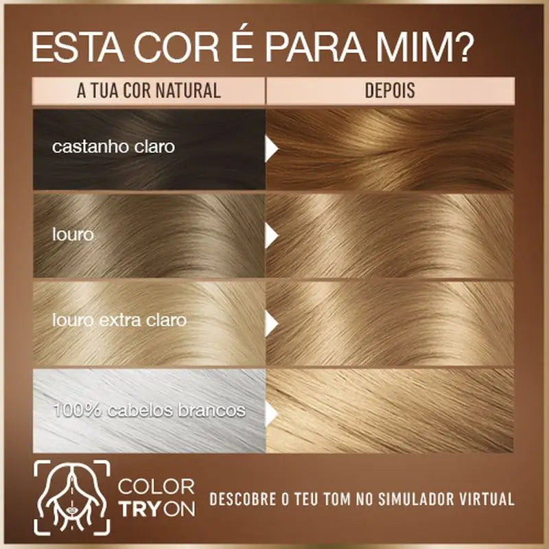 Garnier Good Permanent Colouring Ammonia Free, 90% Natural Origin Shade 7.0 Almond Blonde.