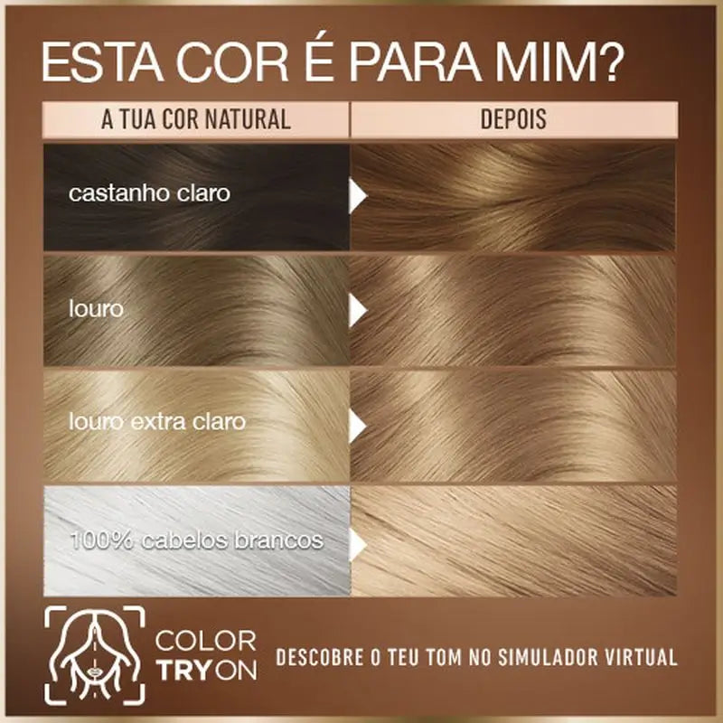 Garnier Good Permanent Colouring Ammonia Free, 90% Natural Origin Shade 7.12 Café Latte Blonde.