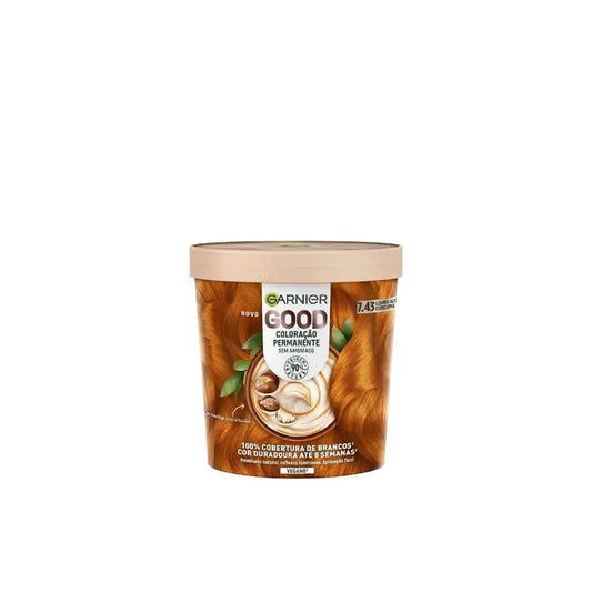 Garnier Good Permanent Colouring Ammonia Free, 90% Natural Origin Shade 7.43 Turmeric Copper.