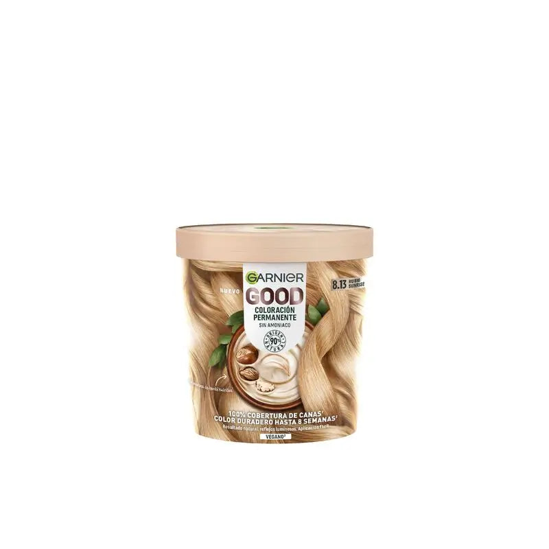 Garnier Good Permanent Colouring Ammonia Free, 90% Natural Origin Shade 8.13 Dawn Beige