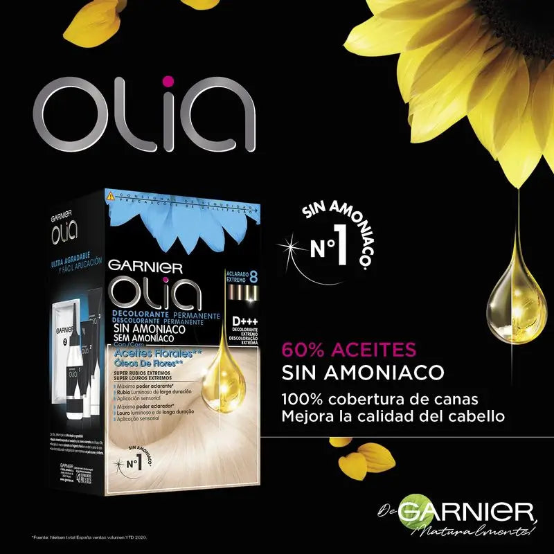 Garnier Olia Ammonia-Free Permanent Colouring Agent With Natural Floral Oils - Extreme Colouring Agent D+++