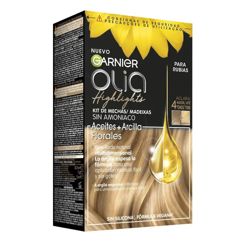 Garnier Olia Highlights Ammonia Free Permanent Colouring With Natural Floral Oils - Blonde Shade