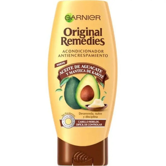 Garnier Original Remedies Avocado Oil & Shea Butter Conditioner For Unruly & Frizzy Hair 250ml