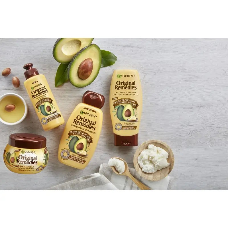 Garnier Original Remedies Avocado Oil & Shea Butter Conditioner For Unruly & Frizzy Hair 250ml