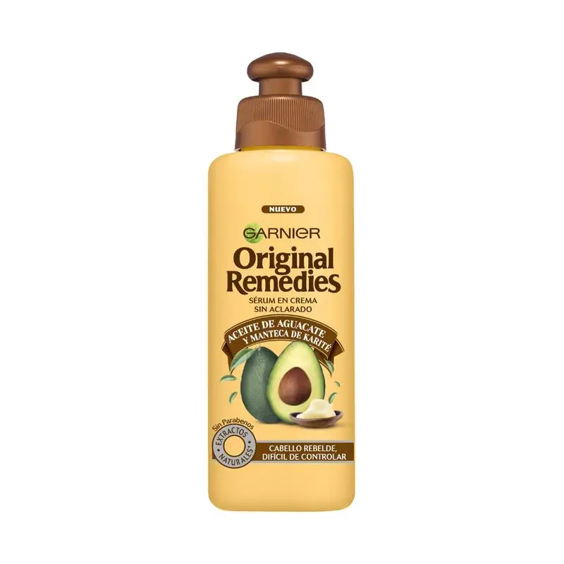 Garnier Original Remedies Avocado & Shea Butter Cream For Frizzy & Unruly Hair 200Ml