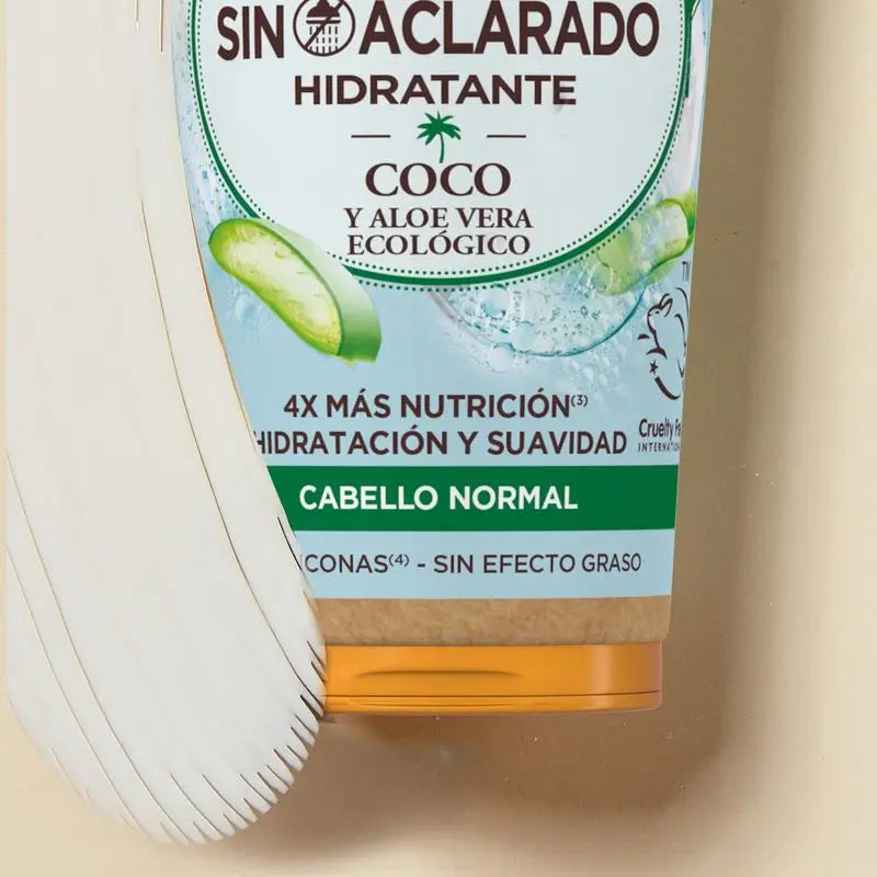 Garnier Original Remedies Organic Coconut & Aloe Vera Leave-In Conditioner For Normal Hair- 200 Ml