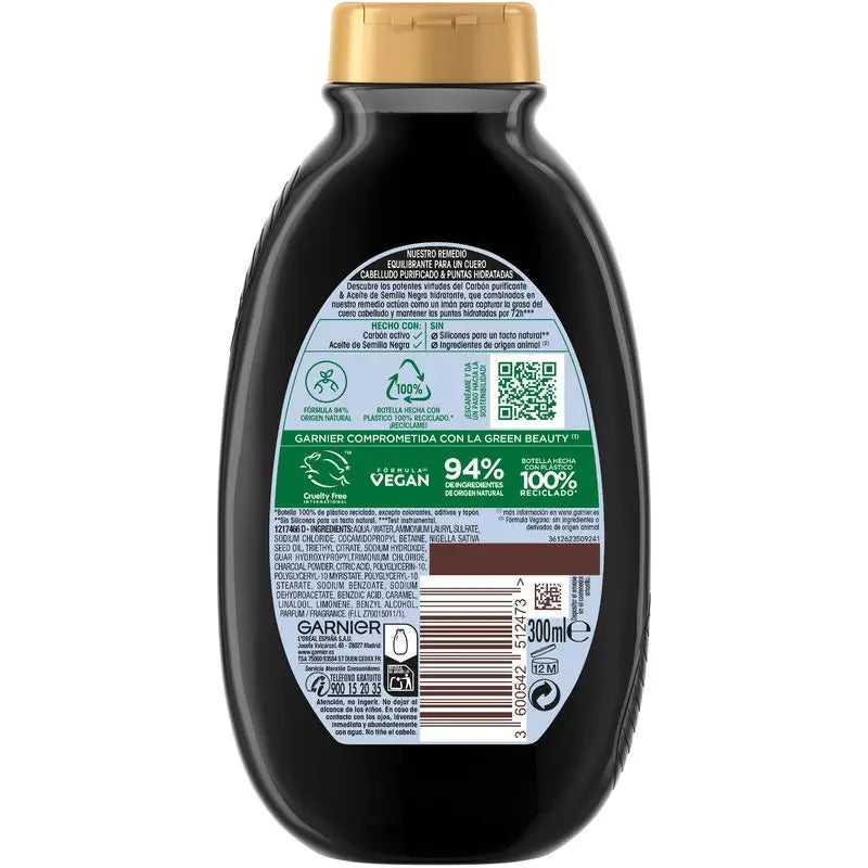 Garnier Original Remedies Magnetic Charcoal Balancing Shampoo