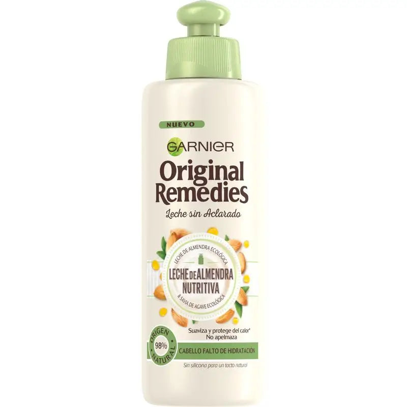 Garnier Original Remedies Nourishing Almond Milk Cream Oil Hair Normal, Fine & Moisture Deficient Hair - 200 Ml