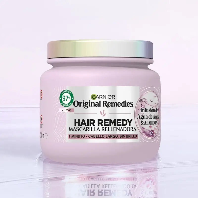 Garnier Original Remedies Rice Water Infused Replenishing Mask for Long, Shiny Hair