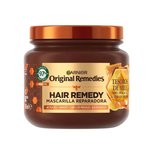 Garnier Original Remedies Hair Remedy Repairing Mask with Acacia Honey & Beeswax, 340Ml