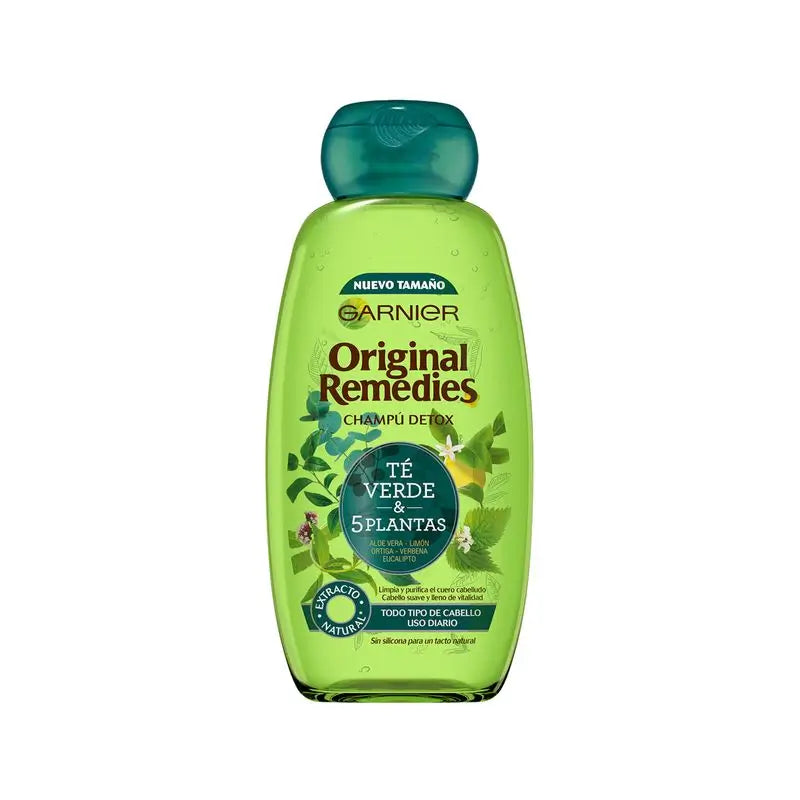 Garnier Original Remedies Green Tea & 5 Plants Normal Hair Shampoo - 300 Ml