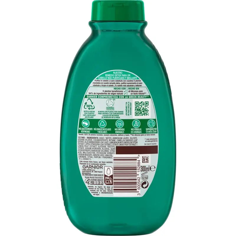 Garnier Original Remedies Green Tea & 5 Plants Normal Hair Shampoo - 300 Ml