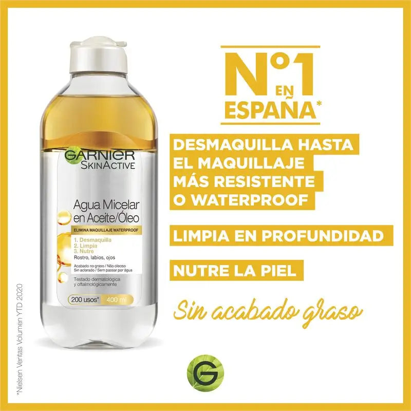 Garnier Skin Active Oil Micellar Water - 400 Ml