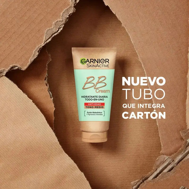 Garnier Skinactive Bb Cream Anti Age Medium Tone. All In One Moisturiser With Colour Spf25, 50Ml