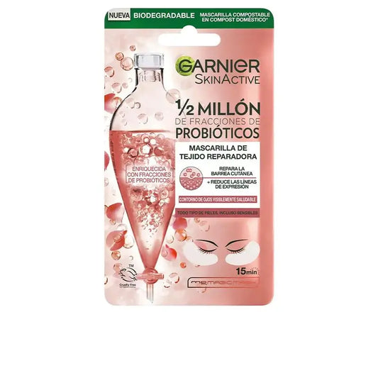 Garnier Tissue Mask Eye Contour Repair Mask With 1/2 Million Probiotic Fractions Reduces Expression Lines