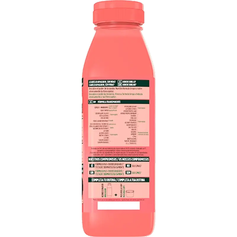 GarnierFructis Hair Food Watermelon Revitalising Shampoo For Dull, Lifeless Hair 350 Ml