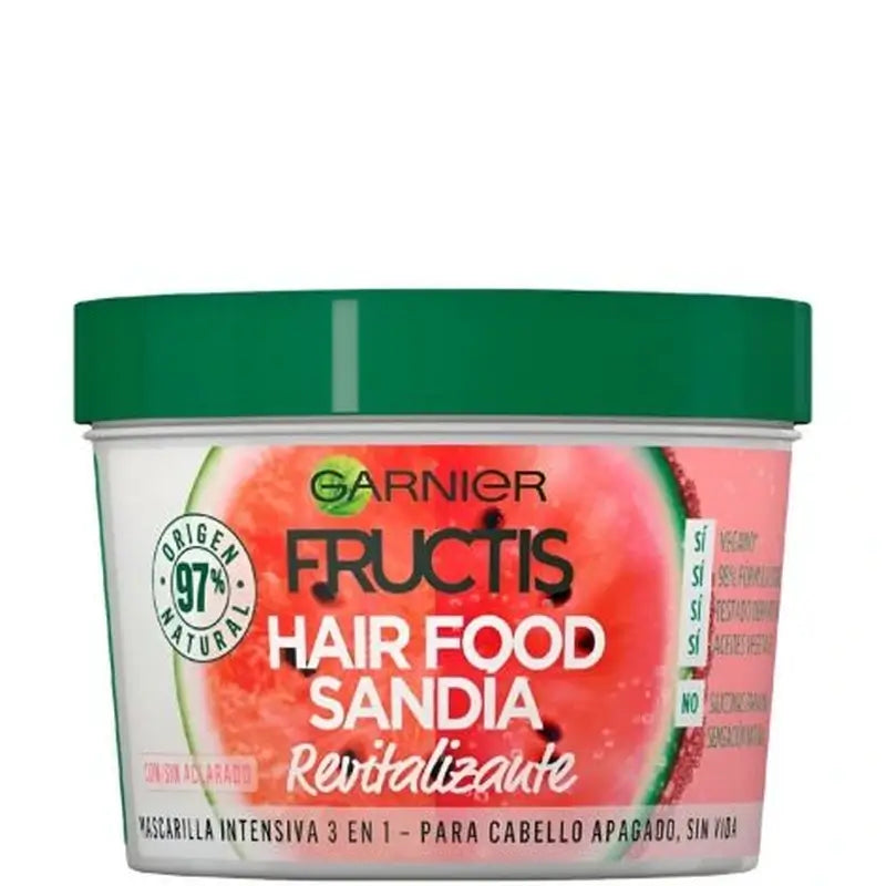 GarnierFructis Hair Food Watermelon 3 In 1 Revitalising Mask For Dull, Lifeless Hair 400 Ml