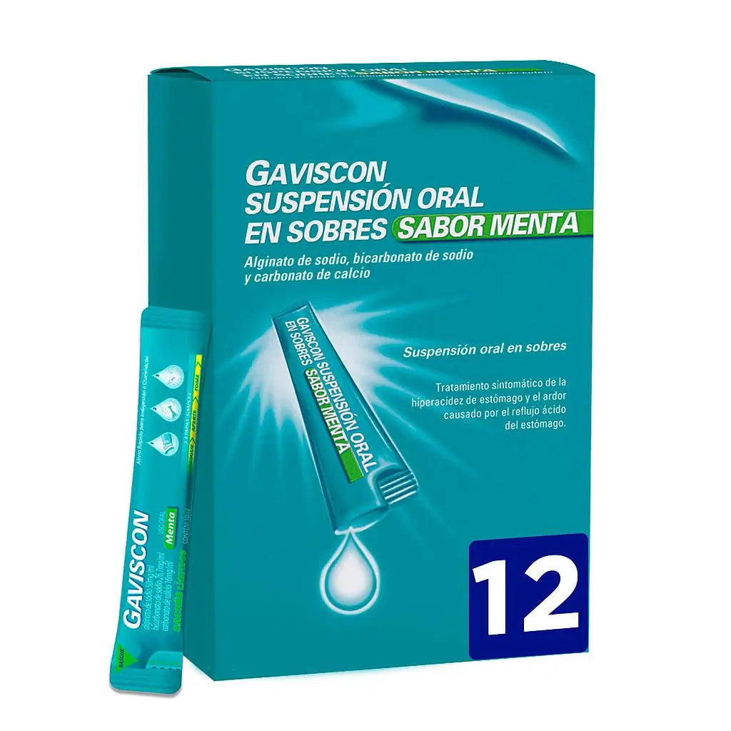 Gaviscon 12 sobres Sabor Menta