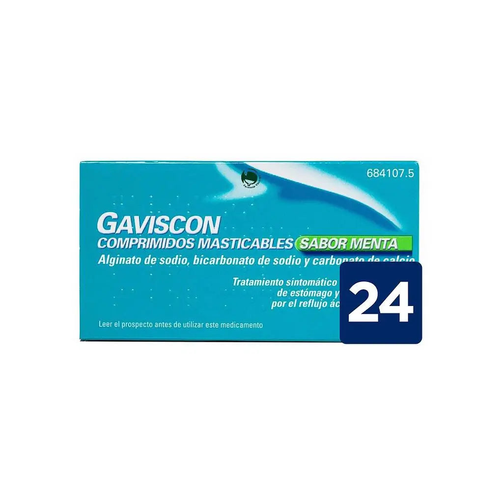 Gaviscon 24 Comprimidos Masticables Sabor Menta