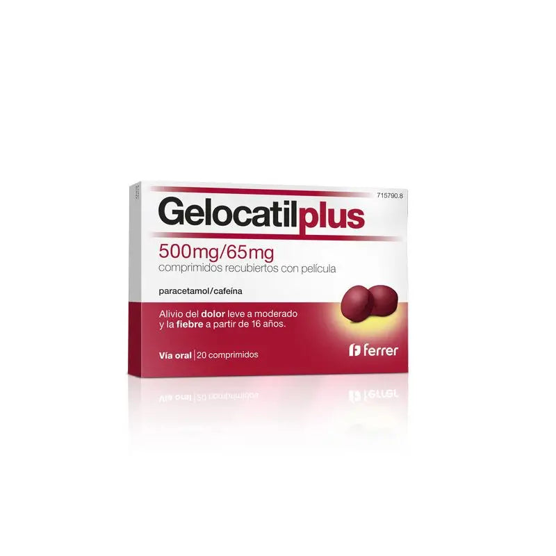 Gelocatil Plus 500/65 mg, 20 Comprimidos