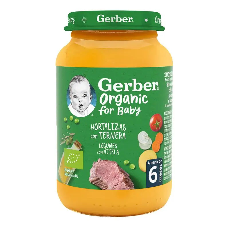 Gerber Organic vegetables veal, 190 g