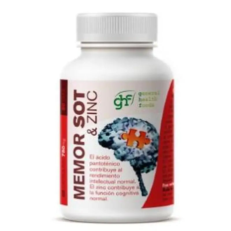 Ghf Memor Sot Con Zinc 60 Cápsulas