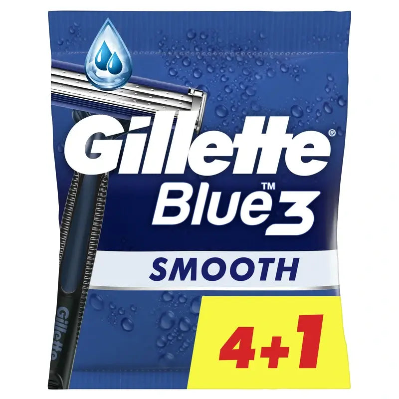 Gillette Blue3 Smooth Men's Disposable Razors , 5 pcs.