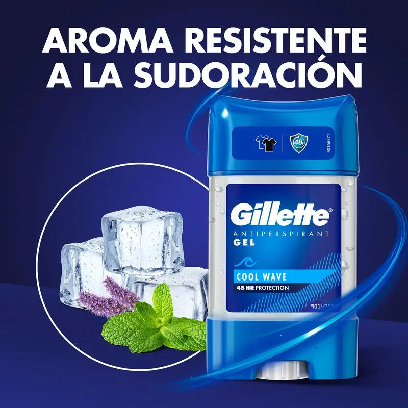 Gillette Clear Deodorant Anti-Perspiration Gel Cool Wave 70M