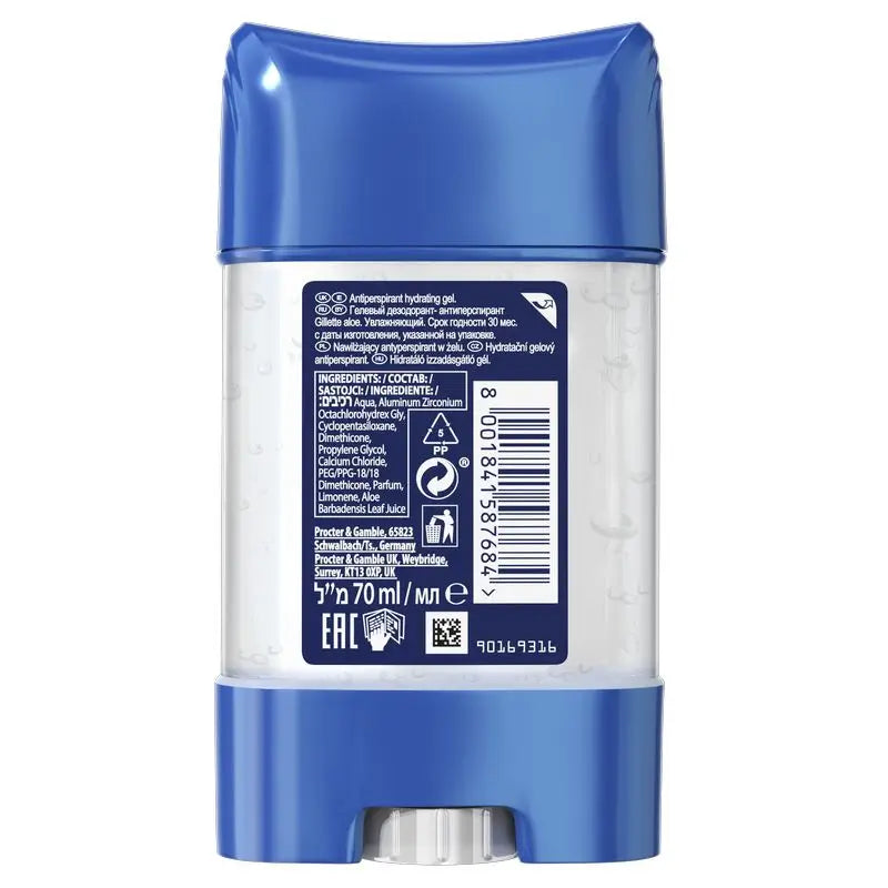 Gillette Deodorant Hydra Antiperspirant Gel Aloe 70Ml