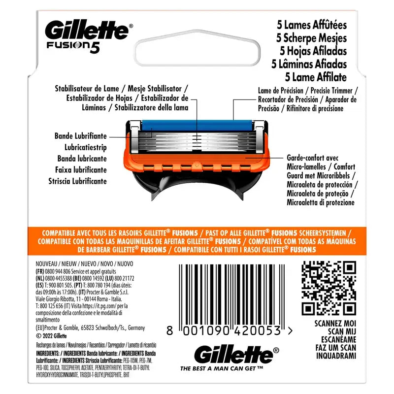 Gillette Fusion 5 Refill, 8 pcs.