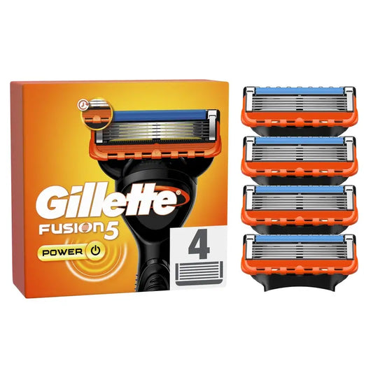 Gillette Fusion5 Power Replacement Blades For Men's Razors , 4 pieces