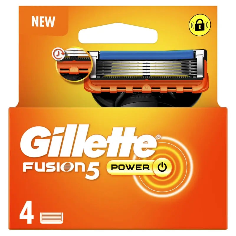 Gillette Fusion5 Power Replacement Blades For Men's Razors , 4 pieces