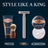 Gillette King C. Double Edge Razor Beard + 5 Blades