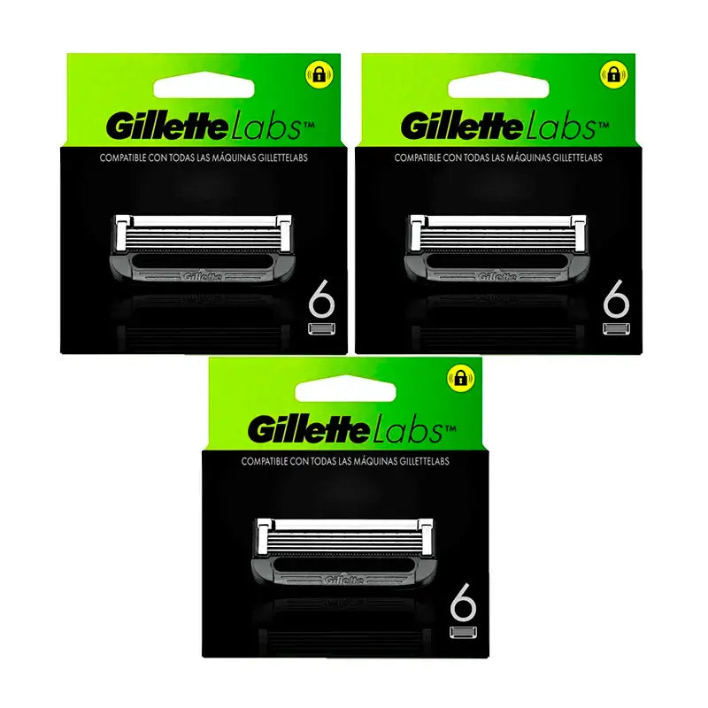 Gillette Labs Refills, 6 x 3 pcs.