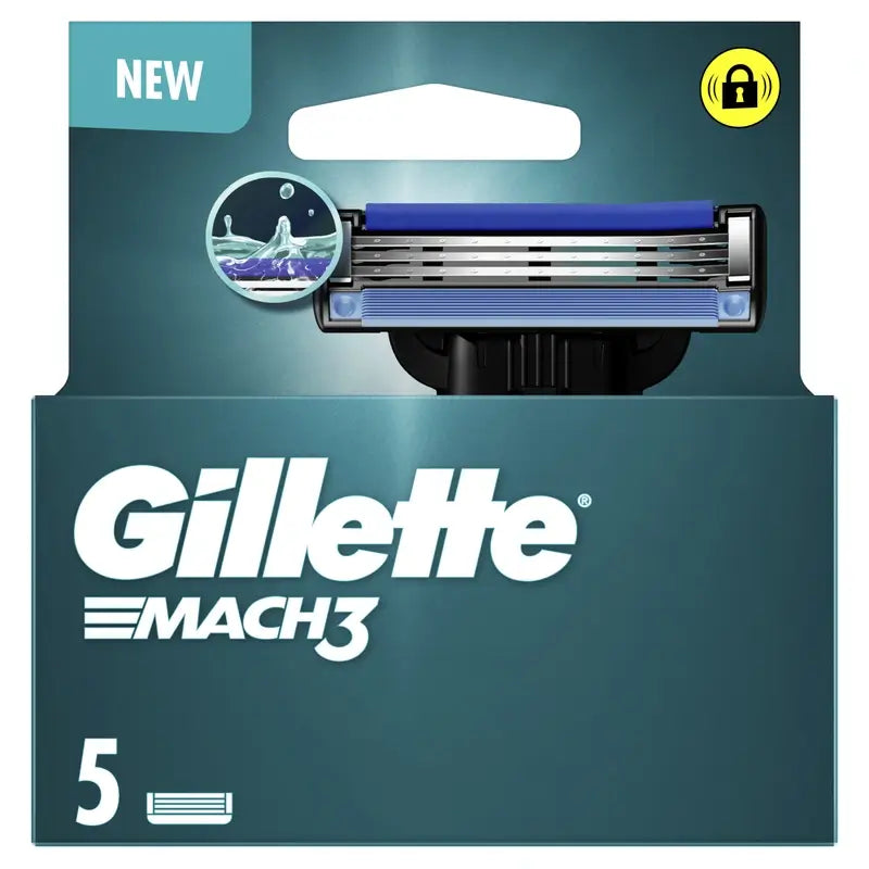 Gillette Mach3 Men's Razor Refills , 5 pcs.