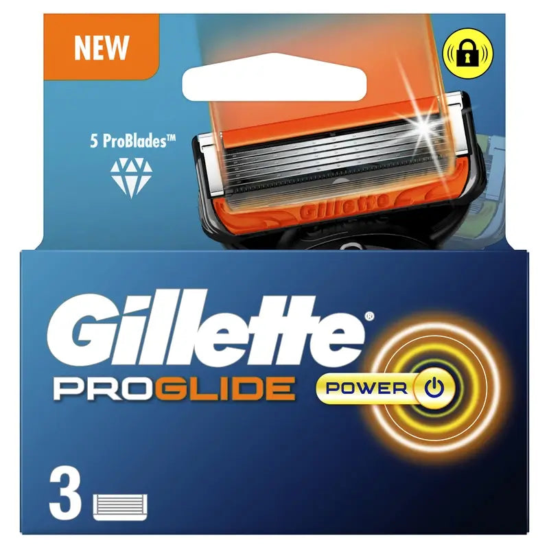 Gillette Proglide Power Men's Razor Refills, 3 pcs.