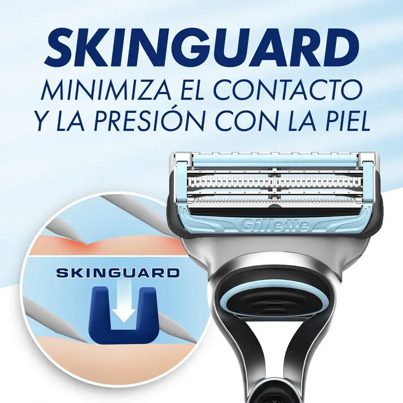 Gillette Skinguard Sensitive Refills Compatible With Fusion Handles , 3 pieces