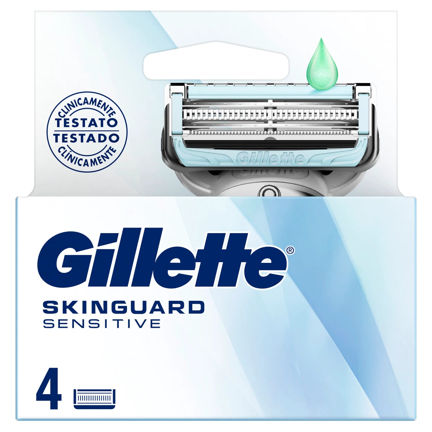 Gillette Skinguard Sensitive Fusion Handle Compatible Refills, 4 pcs.