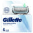 Gillette Skinguard Sensitive Fusion Handle Compatible Refills, 4 pcs.